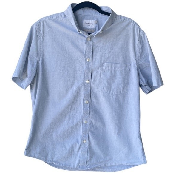 Goodfellow & Co Slim Button-down Blue Size L - Picture 1 of 5